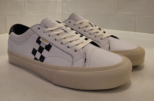 Vans court checker white black - white,